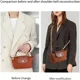 thumbnail image 5 of 【Actualización】Correa de cuero de repuesto para bolso cruzado, compatible con la correa de hombro Longchamp Mini sin modificación de perforación, 5 of 5