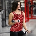 thumbnail image 6 of Gukieu skulls with grunge Print Women's Quick-drying Fitness Vest, Round Neck Sleeveless Fitness T-shirt, Suitable for Yoga, Sports-XX-Large, 6 of 7