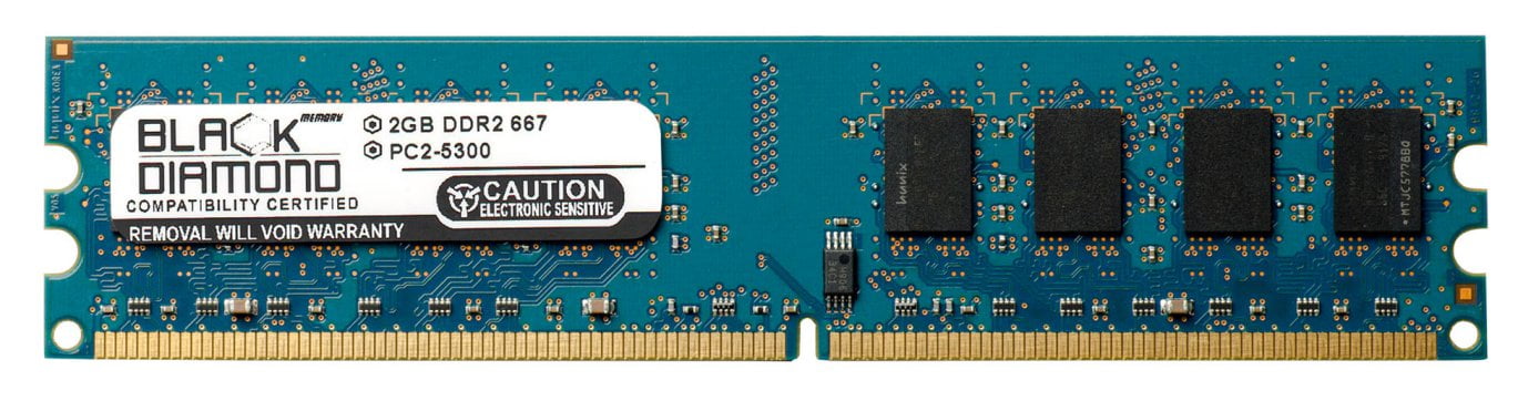 2GB RAM Memory for eMachines EL Series EL1200, EL1200-05w, EL1300G-02w, EL1200-06w, EL1333G-01W Black Diamond Memory Module DDR2 DIMM 240pin PC2-5300 667MHz Upgrade