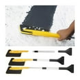 thumbnail image 5 of 2 In 1 Car Ice Scraper and Snow Removal Brush with Extendable Detachable Design for Easy Storage, Ergonomic Foam Grip for Comfortable Use, 180° Pivoting Brush Head for, 5 of 9