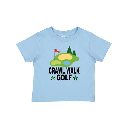 

Inktastic Golfing Crawl Walk Golf Gift Baby Boy or Baby Girl T-Shirt