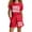 A04-Red, variant on LRen Outfits for Girls 10-12 Floral Print Short Sleeved Tops and Shorts Crewneck Casual Daily Athleisure Short Sleeve Set Back To School Clothes