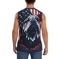 thumbnail image 4 of Haiem Men's Bulldog with Forest Flag Print Tank Tops Summer Sleeveless Cut Off Workout T-Shirts Fitness Vest Athletic Undershirts-XX-Large, 4 of 8