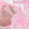 thumbnail image 3 of Tela de organza iridiscente transparente de 59 pulgadas de ancho, 11 yardas, precortada, sedosa y brillante., 3 of 9