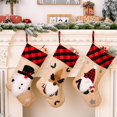 thumbnail image 1 of Medias navideñas de 3 piezas, medias navideñas personalizadas grandes de 46 m, decoración colgante para ventana de árbol de Navidad en interiores, bolsa de regalo para niños y adultos, 1 of 5
