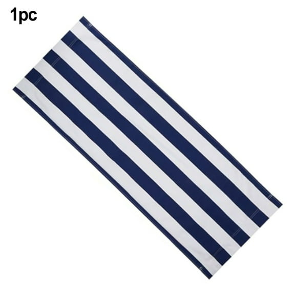 Sling Chair Replacement Fabric, Patio Chair Replacement Fabric, 47x17 Folding Sling Chair Replacement Fabric, Blue and White Stripes Patio Chair Sling Replacement for Home Beach Bal, 1pcs