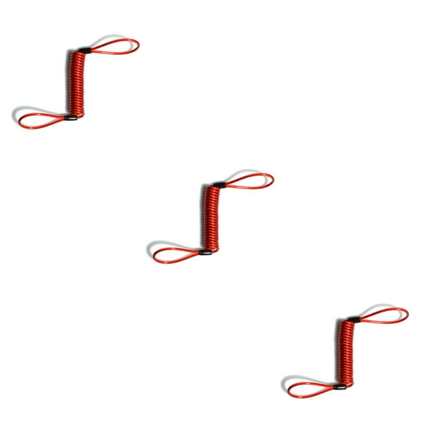 Kenally Cuerdas de resorte para motocicleta, cables de acero, Cables de recordatorio para scooter, rojo para motocicleta Type1 NO1