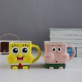 thumbnail image 4 of Taza de cerámica de dibujos animados para niños, taza divertida de Bob Esponja, juguetes de figuras de acción de Patricio y Estrella, taza de SquarePants encantadora, regalos creativos, 4 of 4