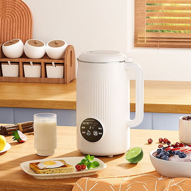 Máquina de leche de soja multifuncional de limpieza totalmente automática con pantalla táctil para el hogar, máquina rompedora de paredes, sin hervir ni filtrar, para 4-5 personas