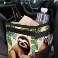 thumbnail image 6 of Sloth Foldable Mini Car Trash Can with Lid and Leak-Proof Hanging Storage Bag, 6 of 6