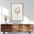 thumbnail image 3 of Framed Canvas Print Wall Art Minimalist Floral Botanical Art for Living Room, Bedroom, Office - 16"x24" NATURAL, 3 of 7