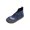 Blue, variant on Womens Flat Booties Ankle Boots Side Zipper Round Toe Solid Color Splicing Us Size 8.5 Foot Length 10.04In
