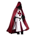 thumbnail image 1 of Mens Medieval Crusader Knights Templar Costume, 1 of 2