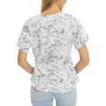 thumbnail image 2 of Women's  Gray Arizona Wildcats Faye Ruffle V-Neck T-Shirt, 2 of 2