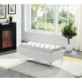 thumbnail image 1 of Imperial Tufted Bench With Storage (Beige), 1 of 1