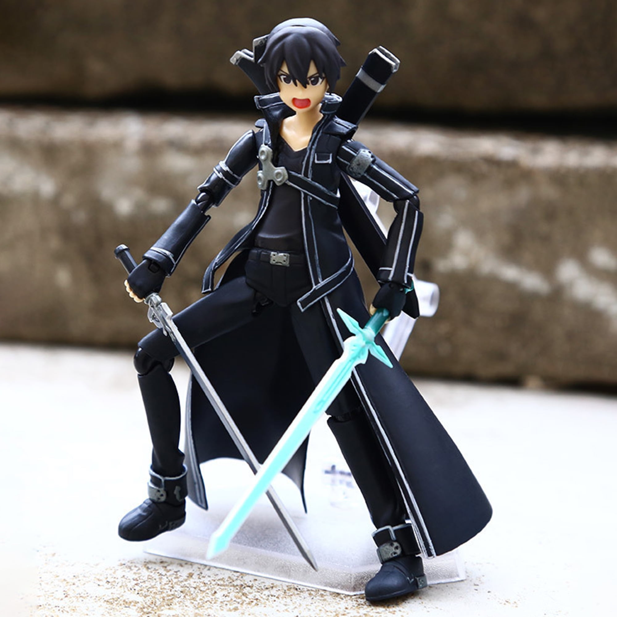 KLZO 5.9 Anime Sword Art Online: Kirito Figma Action Figure ,Cute Cartoon  Anime Decorative Action Toys ,PVC Model