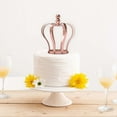 thumbnail image 6 of Efavormart 9" Rose Gold Metal Royal Crown Cake Topper For Wedding Party Special Event Personalized Decorations, 6 of 11