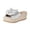 Silver, variant on Bow Wedge Sandals for Women Platform Sandals Slides Open Toe Slip On Casual Summer Mules High Heels