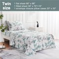 thumbnail image 2 of Floral Printed Sheet Set King Soft Microfiber Botanical Bed Sheets Extra Deep Pocket Pieces, 2 of 6