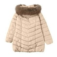 thumbnail image 6 of FDGIU 2025 Women's Heavy Winter Parka - Sherpa Lined Thickened Heavy Coat, Mid Length Windproof Jacket with Faux Fur Hood, 6 of 7