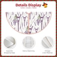 thumbnail image 4 of Daiia Lavender Flowers Drawing Merry Christmas Tree Skirt , Xmas Large Lace-up Tree Skirt, Santa Snowflakes Rustic Home Decorations New Year Party Farmhouse Decor-48", 4 of 7