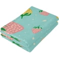 thumbnail image 3 of Coolnut Strawberry Soft Hand Towels, 2 PcsAbsorbent Bath Towel Decorative Fingertip Towels for Bathroom Gym Spa Hotel Beach Swimming Pool,14.4"x 28.3", 3 of 6