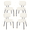 White, variant on CONCETTA Mid-century Modern Dining Chairs, Kitchen Chairs Set of 2, White