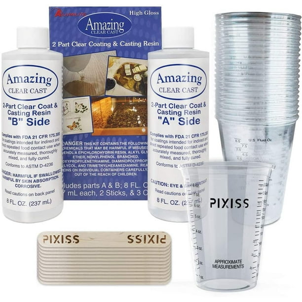 Amazing Clear Cast Resin Epoxy by Alumilite 16Ounce, 20x Disposable