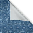 thumbnail image 5 of Ambesonne Luau Grommet Curtain, Aqua Toned Floral Illustration, 50" x 72", Petrol Blue Dark Blue, 5 of 6