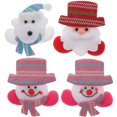 thumbnail image 1 of Cute Luminous Brooch Clips For Christmas Birthday Celebration 4Pcs For Children's Outfits, 1 of 2