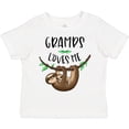 thumbnail image 3 of Inktastic Gramps Loves Me Cute Sloth and Baby Boys or Girls Toddler T-Shirt, 3 of 5