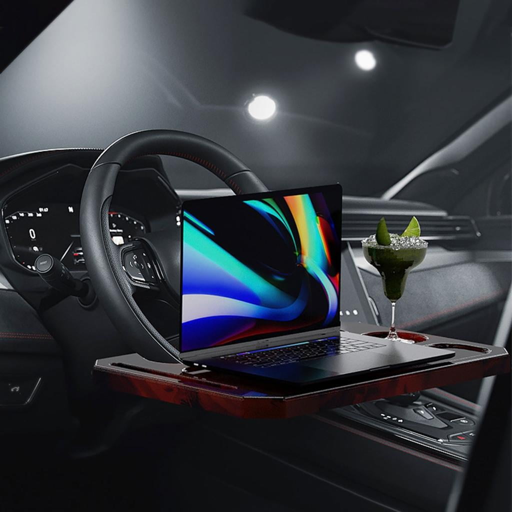 Osdhezcn Car Steering Wheel Tray Mold Car Desk Resin Silicone Mold for Easting Laptop