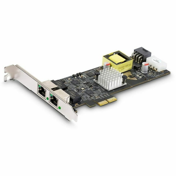 StarTech.com 2-Port 2.5Gbps PCI Express PoE Network Card, Dual Intel I225-V, PCIe 802.3af/at PoE  Multi-Gigabit Ethernet NIC