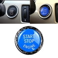 thumbnail image 4 of Engine Start Stop Button Covers Car Styling Sticker Fit for E90 E92 Blue, 4 of 8