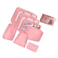 thumbnail image 1 of 8Pcs/Set Packing Cubes for Travel Clothes Sorting Organizer Luggage Storage for Home Camping Family pink, 1 of 8