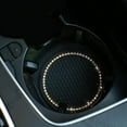 thumbnail image 3 of Posavasos de cristal brillante para coche, accesorio para oficina Cristal rosa negro, 3 of 7