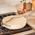thumbnail image 5 of Caraway Ceramic Non-Stick Sauté Pan, 4.5 qt, Cream, 5 of 9