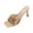 Gold High Heels Shoes for Women, variant on hopeusnice High Heels Shoes for Women PU Materials Summer Shoes Breathable Non-slip Open Toe Soft Trendy Tapered High heel Women's High Heels Shoes Square Toe Dress Shoes Gold 38