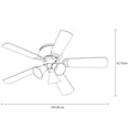 thumbnail image 3 of Ventilador de techo Masterfan Oporto Plafón Satinado 42 Pulgadas, 3 of 5