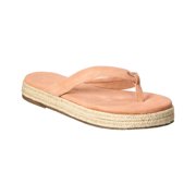 TKEES Hera Suede Platform Flip Flop, 7, Brown