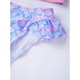 thumbnail image 6 of Alvivi Kid Girls Two Pieces Swimsuits Long Sleeves Diving Suit Surfing Swimming Costume Beachwear Pearl Fish Scales 8, 6 of 7