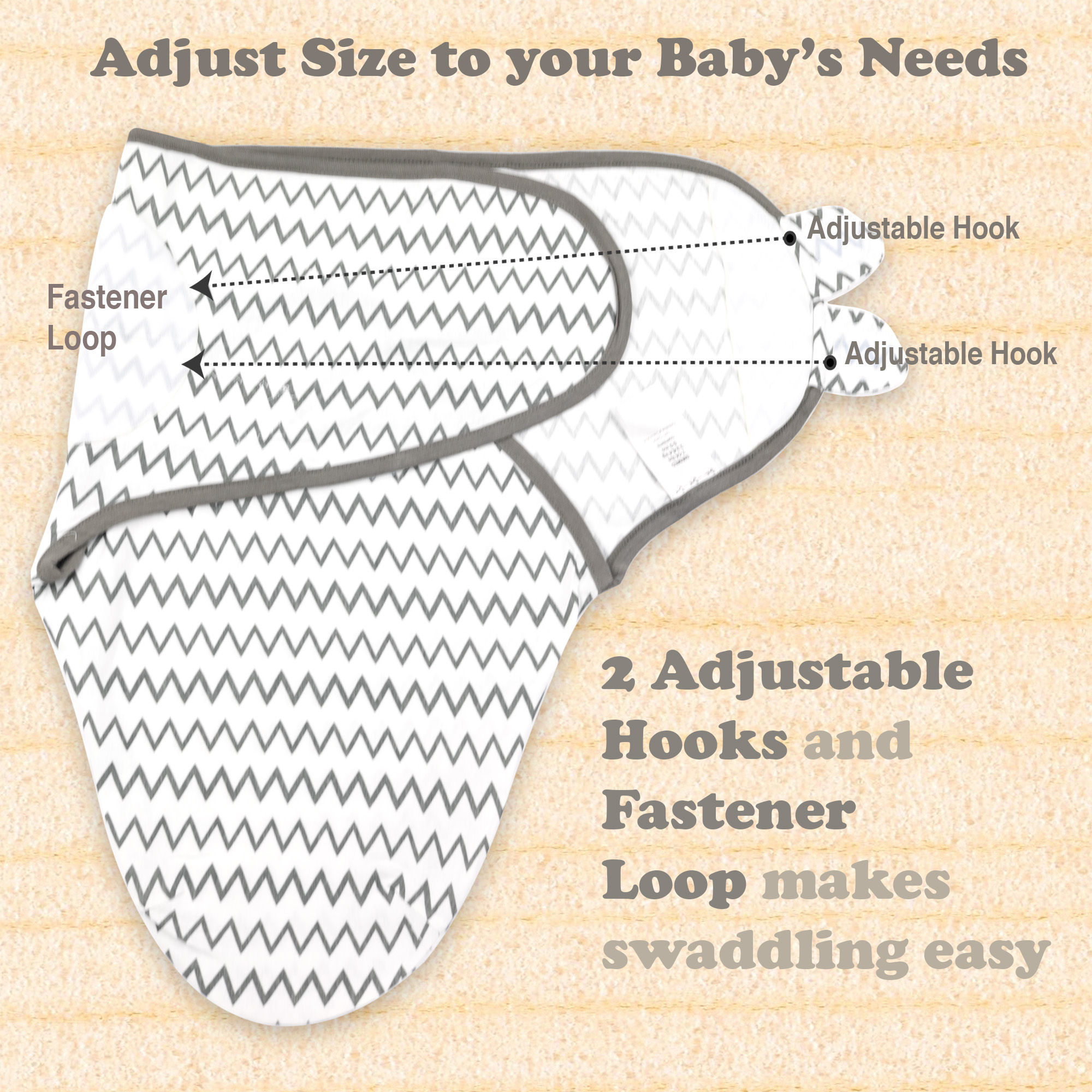 Bublo Baby Swaddles for Newborns 0–3 Months, 3-Pack photo 2