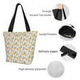 thumbnail image 3 of Bingfone Funny Chicken Women Shoulder Tote Bags Casual Bag Ladies Shopping Handbag, 3 of 6