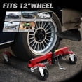 thumbnail image 2 of Car Wheel Dolly Jack Set of 4, Mechanical 1500-lbs Car Skates, 12'' Wheel Vehicle Positioning Jack, Heavy Duty Rollers with Foot Pedal for Tire Auto Repair Moving, 2 of 6