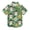 Monkey Faces Flowers Dots, variant on Small Short Sleeve Button Down Shirts Monkey Faces Flowers Dots Casual Shirt 3-10 Years
