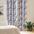 thumbnail image 2 of Ambesonne Emoji Curtains, On Fleek Wording Hippie Daisy, Pair of 28"x63", Pale Blue Lavender, 2 of 5