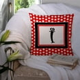 thumbnail image 3 of Monogram Letter Fabric Decorative Pillow, 3 of 4