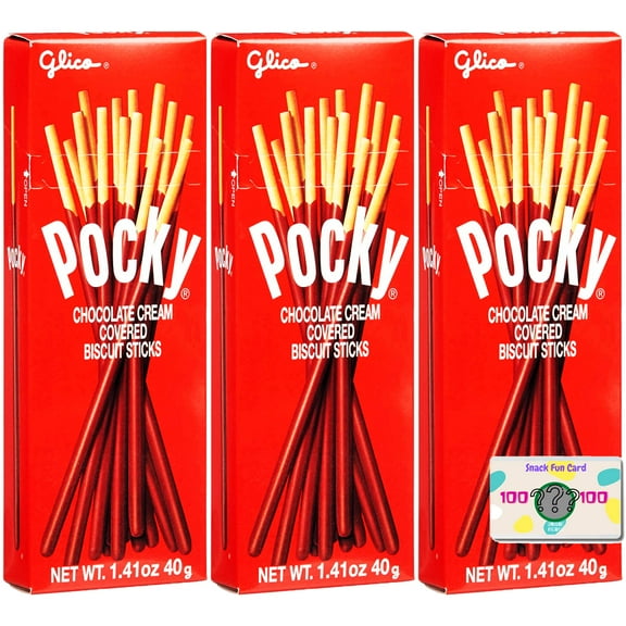 Chocolate Snacks include snack fun card (Pocky, FunMix Bundle)