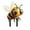 A, variant on Lypsnake Bee Garden Decorative Floor Insert,Cute Cartoon Bumblebee Yard Art with Flower Crown,Weatherproof Resin Ground Stake for Outdoor Lawn Flower Bed Patio and Backyard Display