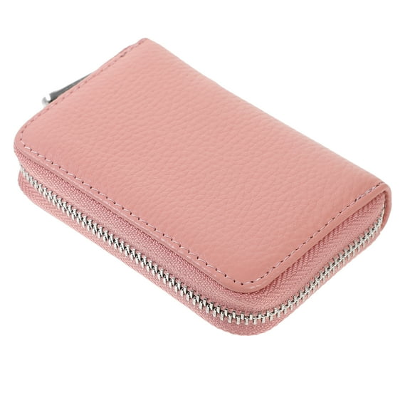 Zipper Card Holder Small Wallet Women's Man Purse for Credit Girl Organ Cowhide Miss